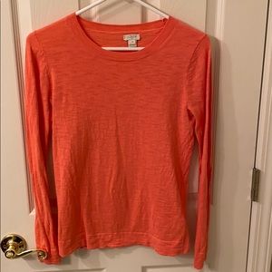 J Crew coral light weight sweater top